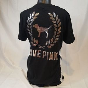 PINK Victoria's Secret Tops - VS Pink Bling Tee Af14 PINK Victoria's Secret Tops - VS Pink Bling Tee Af14